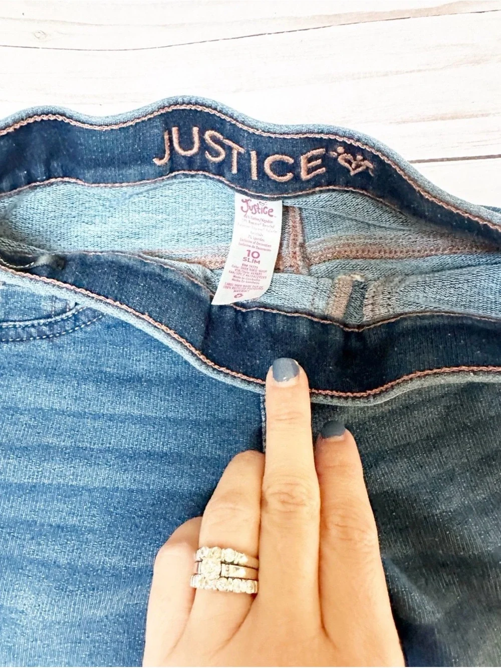 Girls Justice Skinny Jeans (size 10 slim)